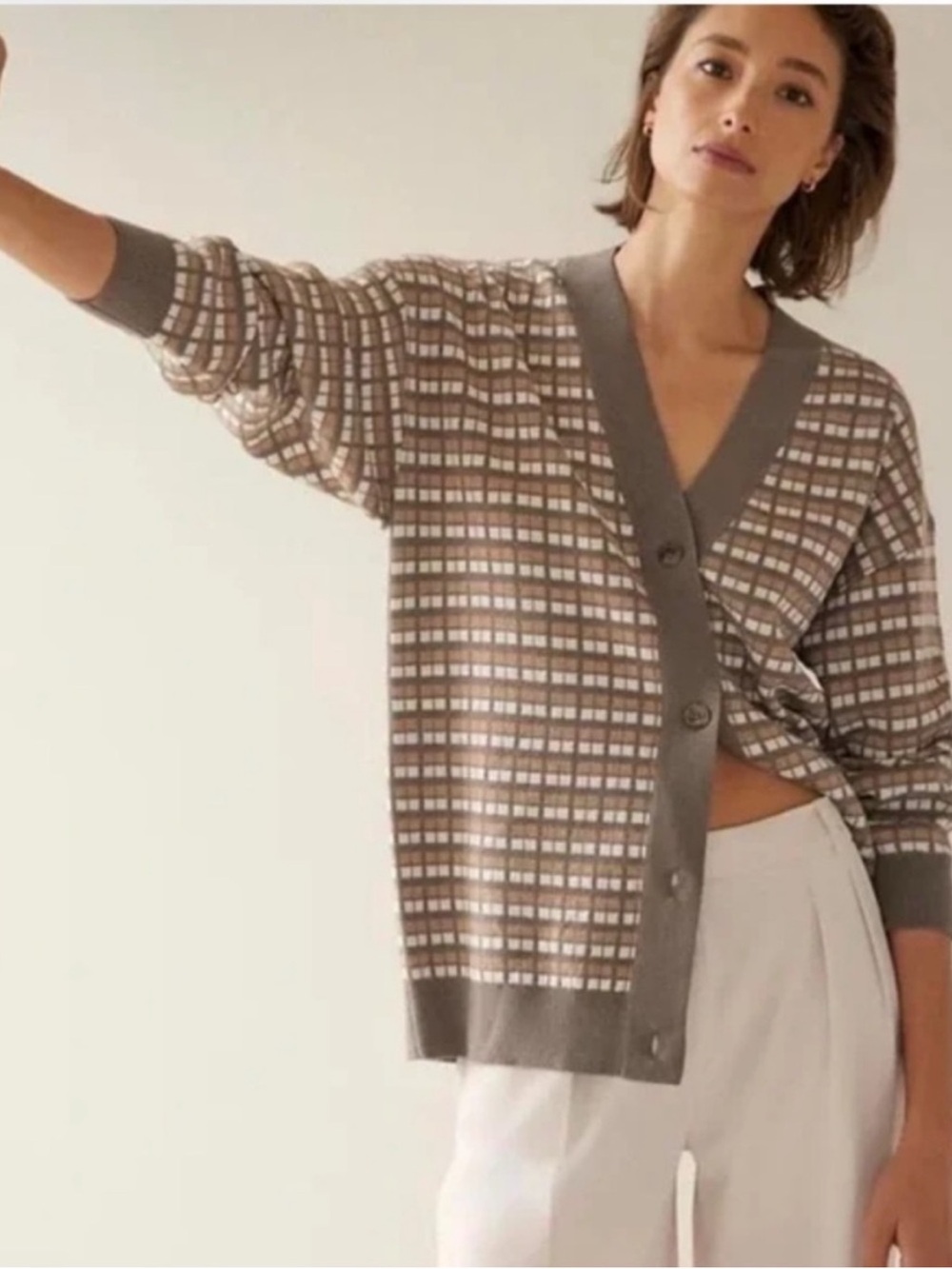 Aritzia Babaton Lacer Cardigan 100% Merino Wool